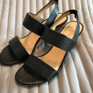 Talbots wedge leather sandals.  Size 7.